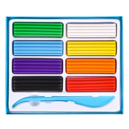 Poza cu PLASTILINA 8 CULORI 160G DELI