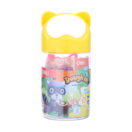 Poza cu PLASTILINA SOFT AIRDRY GALETUSA 12 CULORI 140G DELI