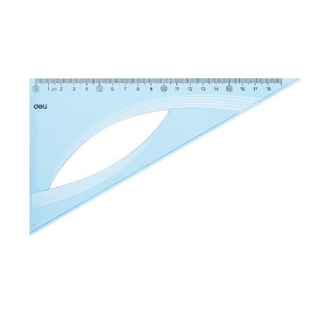 Poza cu ECHER 18 CM 60 GRADE ALBASTRU TRANSPARENT DELI