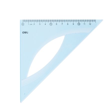 Poza cu ECHER 12CM 45GRADE ALBASTRU TRANSPARENT DELI