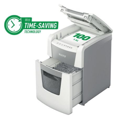 Poza cu DISTRUGATOR AUTOMAT DOC IQ SMALL OFFICE MICRO-CUT 100 COLI P5 LEITZ