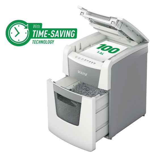 Poza cu DISTRUGATOR AUTOMAT DOC IQ SMALL OFFICE MICRO-CUT 100 COLI P5 LEITZ
