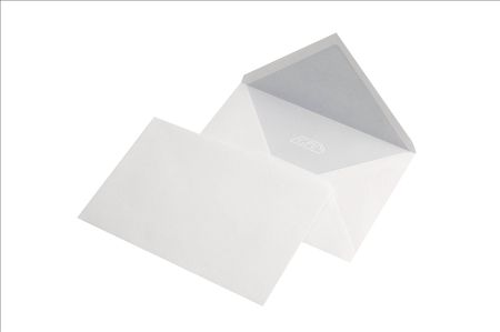 Poza cu PLIC C6 GUMAT 70G 114*162MM CLAPA V ALB 100/S GPV