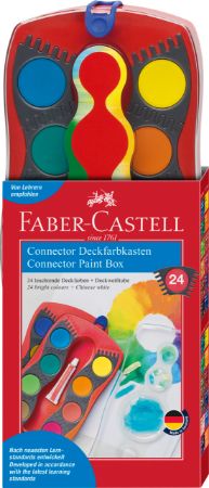 Poza cu ACUARELE 24 CULORI ROSII CONNECTOR FABER-CASTELL