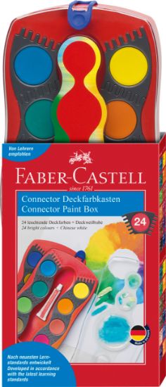 Poza cu ACUARELE 24 CULORI ROSII CONNECTOR FABER-CASTELL