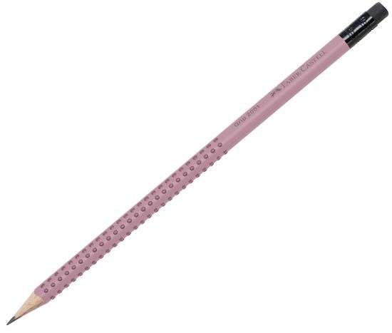 Poza cu CREION GRAFIT B CU GUMA GRIP 2001 ROSE 2022 FABER-CASTELL