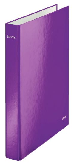 Poza cu CAIET MECANIC A4 2 INELE 25MM/40MM MOV METALIZAT WOW LEITZ