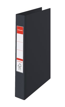 Poza cu CAIET MECANIC A4 2 INELE 25MM/42MM NEGRU STANDARD ESSELTE
