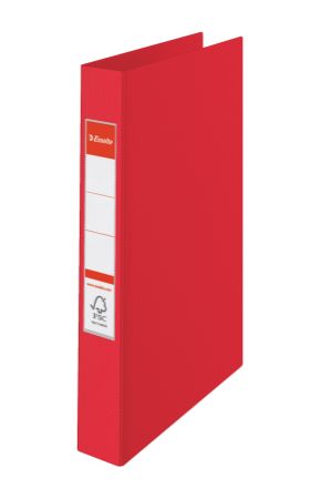 Poza cu CAIET MECANIC A4 2 INELE 25MM/42MM ROSU STANDARD ESSELTE