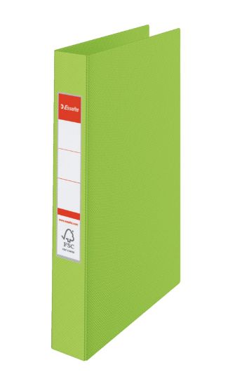 Poza cu CAIET MECANIC A4 2 INELE 25MM/42MM VERDE STANDARD ESSELTE