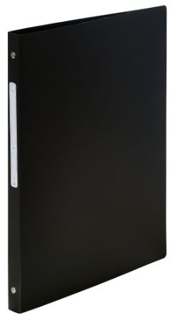 Poza cu CAIET MECANIC A4 4 INELE 15MM/20MM COP. FLEX. NEGRU EXACOMPTA