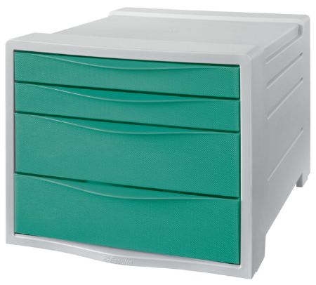 Poza cu CABINET 4 SERTARE VERDE COLOUR'BREEZE ESSELTE