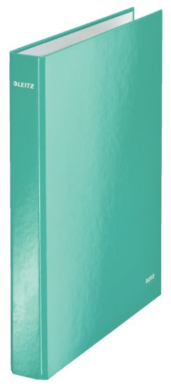 Poza cu CAIET MECANIC A4 4 INELE 25MM/40MM TURCOAZ METALIZAT WOW LEITZ