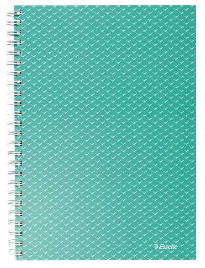 Poza cu CAIET BIROU SPIRA A5 80 FILE ARITMETICA VERDE COPERTA CARTON COLOUR'BREEZE ESSELTE