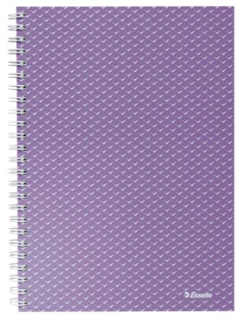 Poza cu CAIET BIROU SPIRA A5 80 FILE ARITMETICA LAVANDA COPERTA CARTON COLOUR'BREEZE  LEITZ