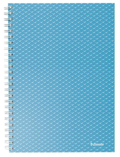Poza cu CAIET BIROU SPIRA A5 80 FILE DICTANDO ALBASTRU COPERTA CARTON COLOUR'BREEZE ESSELTE