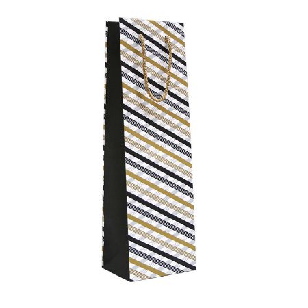 Poza cu PUNGI CADOU STICLA BLACK & GOLD B 120 x 90 x 390 MM ROTOLUX