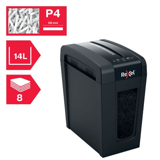 Poza cu DISTRUGATOR DOC MANUAL SECURE X8 SLIM CROSS-CUT P4 REXEL