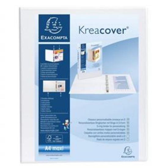Poza cu CAIET MECANIC A4+ 4 INELE 34 MM 2 BUZUNARE KREACOVER EXACOMPTA