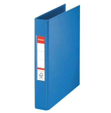 Poza cu CAIET MECANIC A5 2 INELE 25MM/42MM ALBASTRU STANDARD ESSELTE