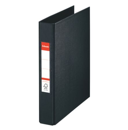 Poza cu CAIET MECANIC A5 2 INELE 25MM/42MM NEGRU STANDARD ESSELTE