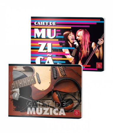 Poza cu CAIET MUZICA 24 FILE COLOR PIGNA