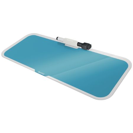 Poza cu TABLA STICLA CU TREPIED PENTRU BIROU ALBASTRU CELEST COSY LEITZ