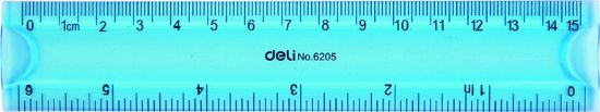 Poza cu RIGLA 15CM FLEXIBILA COLOR DELI