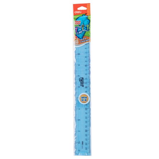 Poza cu RIGLA 30CM FLEXIBILA COLOR DELI
