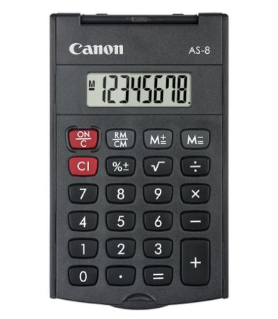 Poza cu CALCULATOR BUZUNAR 8 DIGITI AS8 CANON