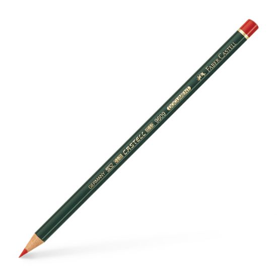 Poza cu CREION PERMANENT ROSU CASTELL DOCUMENT 9609 FABER-CASTELL