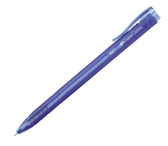 Poza cu ROLLER 0.7MM SEMI-GEL CU MECANISM ALBASTRU RX7 FABER-CASTELL