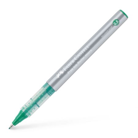 Poza cu ROLLER FREE INK 0.5MM VERDE FABER-CASTELL