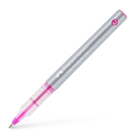 Poza cu ROLLER FREE INK 0.7MM ROZ FABER-CASTELL