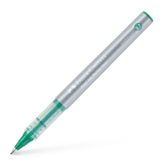 Poza cu ROLLER FREE INK 0.7MM VERDE FABER-CASTELL
