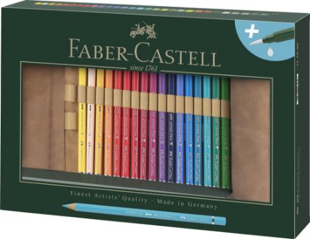 Poza cu ROLLUP 30 CREIOANE COLORATE A.DURER + ACCESORII FABER-CASTELL