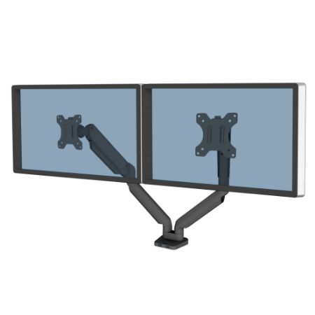 Poza cu SUPORT MONITOR 2 BRATE NEGRU PLATINIUM FELLOWES