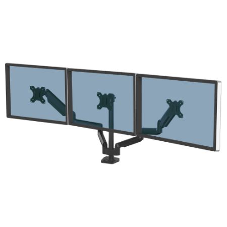 Poza cu SUPORT MONITOR 3 BRATE NEGRU PLATINIUM FELLOWES