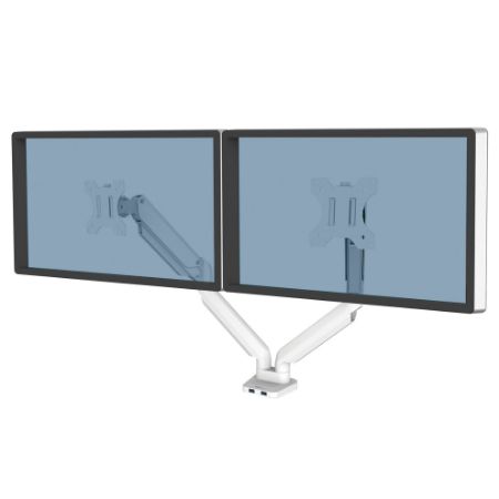 Poza cu SUPORT MONITOR 2 BRATE ALB PLATINIUM FELLOWES