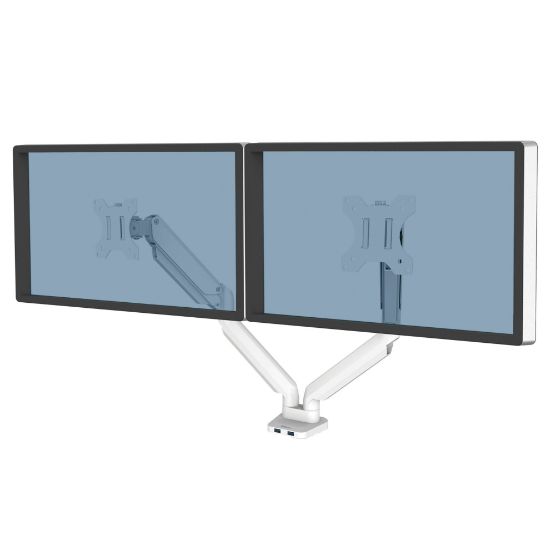 Poza cu SUPORT MONITOR 2 BRATE ALB PLATINIUM FELLOWES