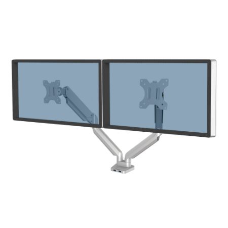 Poza cu SUPORT MONITOR 2 BRATE ARGINTIU PLATINIUM FELLOWES