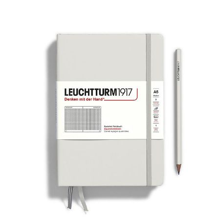 Poza cu CAIET A5 ARITMETICA COPERTA RIGIDA GRI DESCHIS LEUCHTTURM