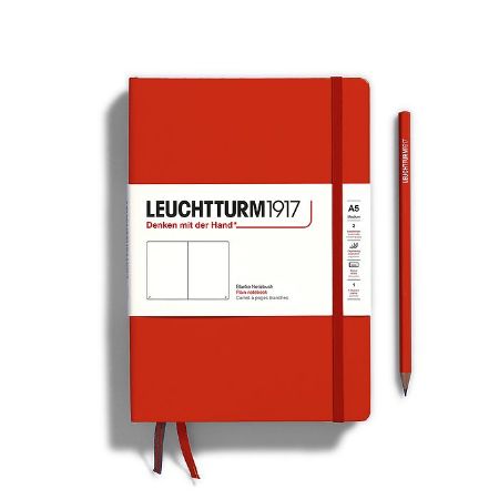 Poza cu CAIET A5 VELIN COPERTA RIGIDA ROSU INCHIS LEUCHTTURM