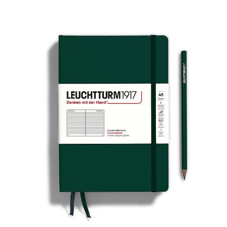 Poza cu CAIET A5 DICTANDO COPERTA RIGIDA VERDE PADURE LEUCHTTURM