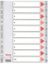 Poza cu SEPARATOARE INDEX PLASTIC 1-10 ESSELTE