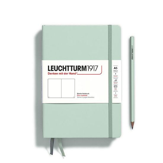 Poza cu CAIET A5 VELIN COPERTA RIGIDA VERDE MENTA LEUCHTTURM