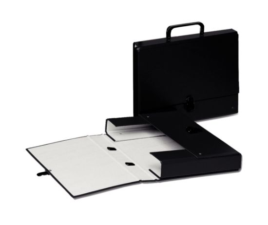 Poza cu SERVIETA CARTON CU MANER NEAGRA GLAMOUR ESSELTE