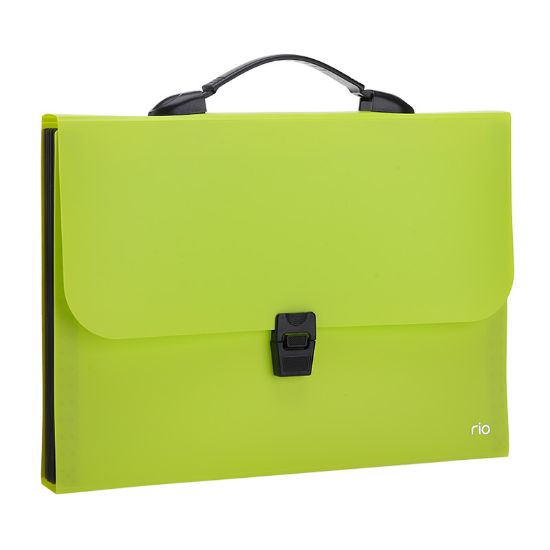 Poza cu SERVIETA PLASTIC CU MANER 13 COMPART. DIV. CUL. NEON DELI