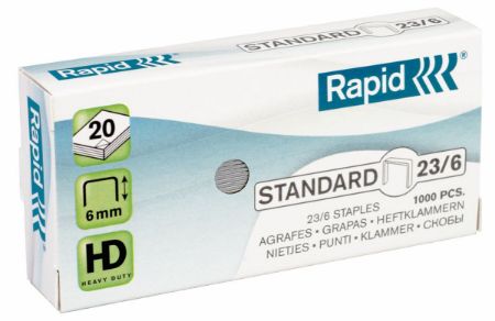 Poza cu CAPSE 23/6 20 COLI 1000/CUT STANDARD RAPID