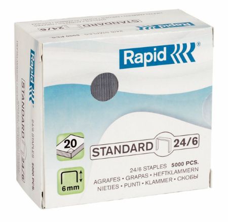 Poza cu CAPSE 24/6 20 COLI 5000/CUT STANDARD RAPID